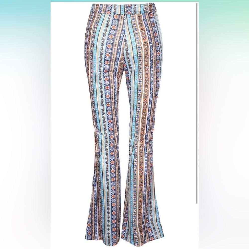 Stretch flare palazzo pants - Picture 5 of 7